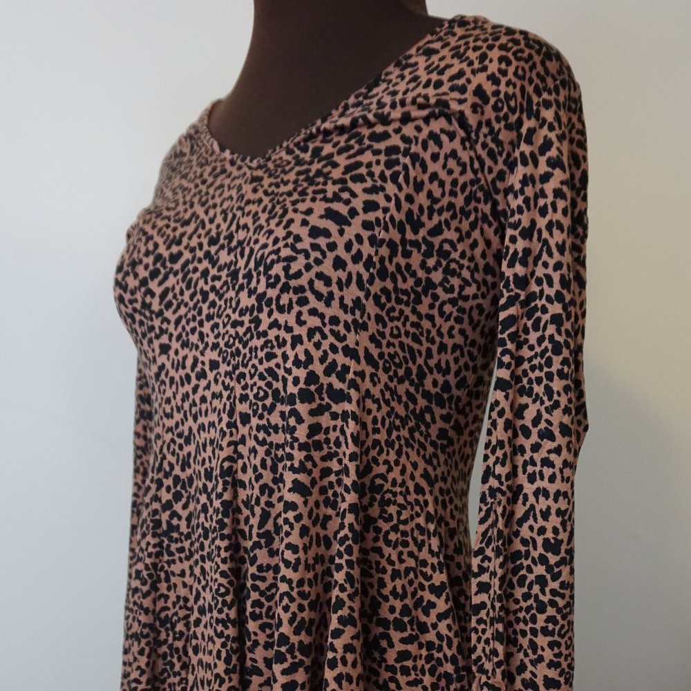 Forever21 Knit Dress Brown/Black Large NWT